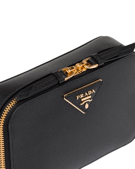 prada tote lux saffiano leather nero black|prada odette saffiano.